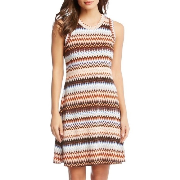 Karen Kane Zigzag Tank Dress - Picture 1 of 13